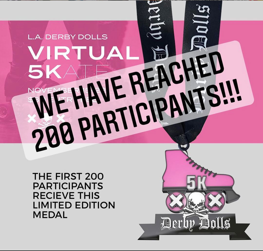 Virtual 5k Medal For Roller Derby Fundraiser Msh Medals