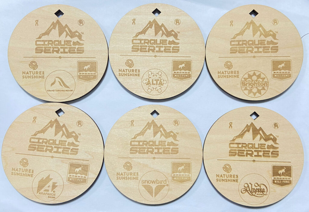 wood race medals